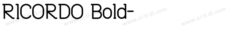 RICORDO Bold字体转换